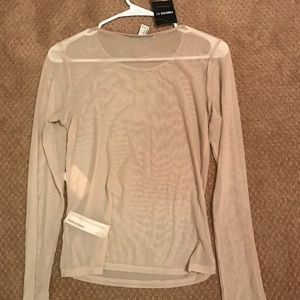 Forever 21 long sleeve mesh shirt